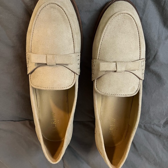 J. Crew Women’s Tan Loafers with Bow Detail - Picture 1 of 7